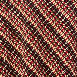 Multi pattern knee length skirt